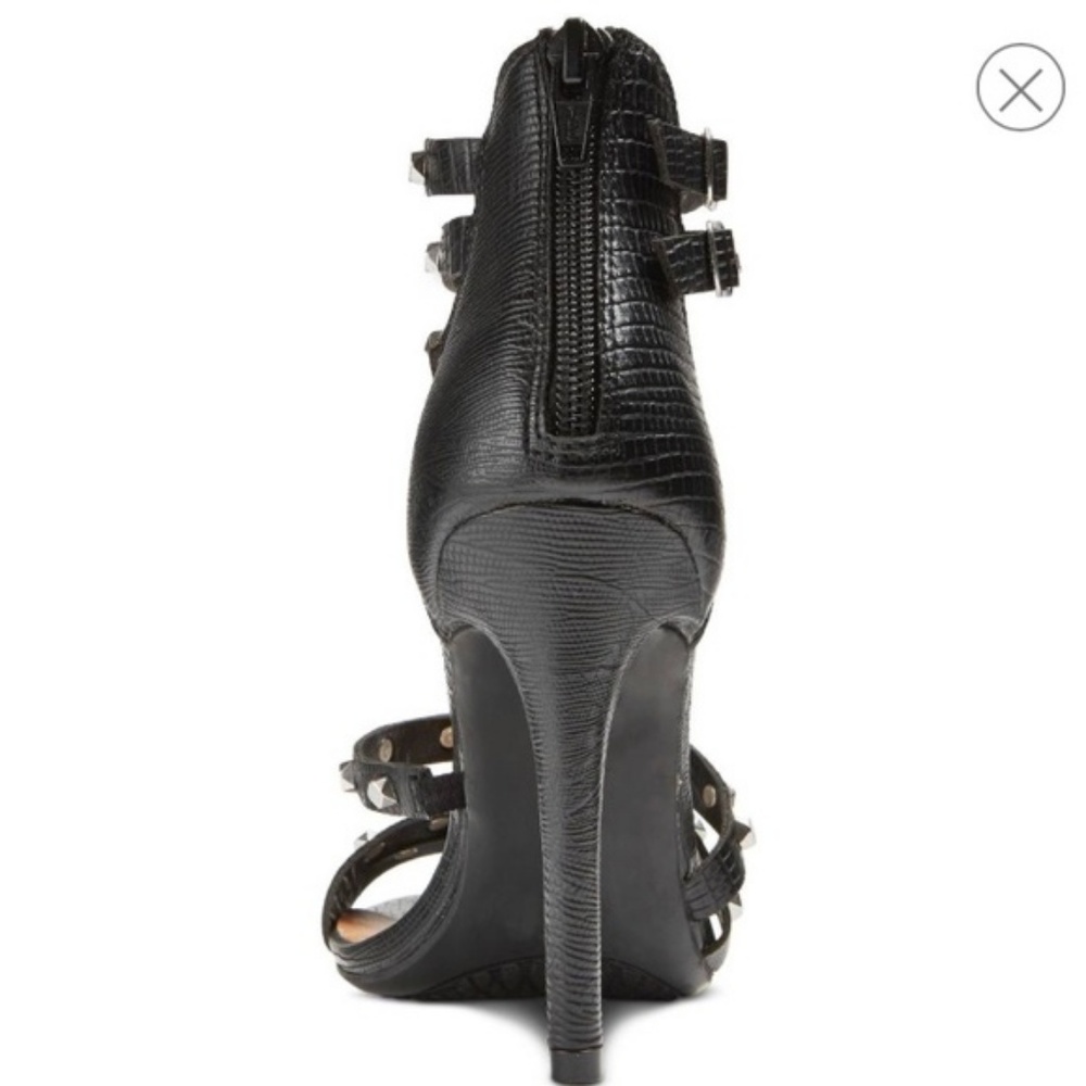 Mossimo Black Dallas heels  with Chrome Stus - Picture 2 of 6